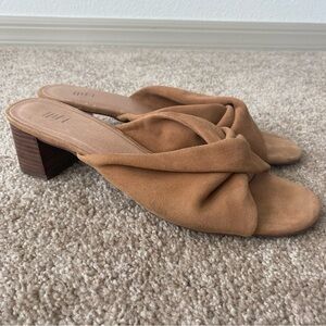 J. Jill | Women's :Celeste Block-Heel Suede Sandals Size 10 Cognac